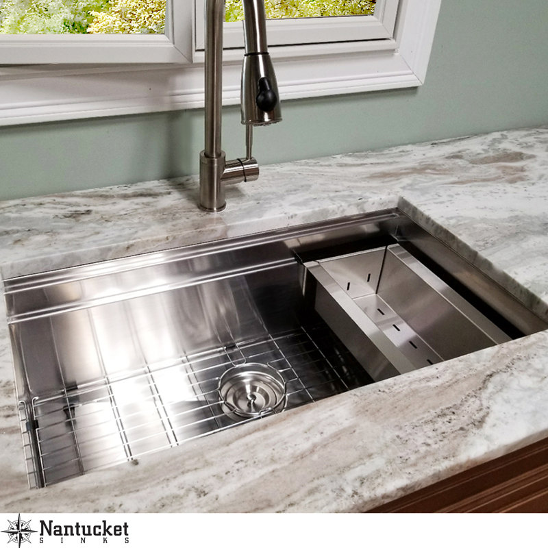 Pro Series 30" L x 18" W Undermount Kitchen Sink & Reviews AllModern